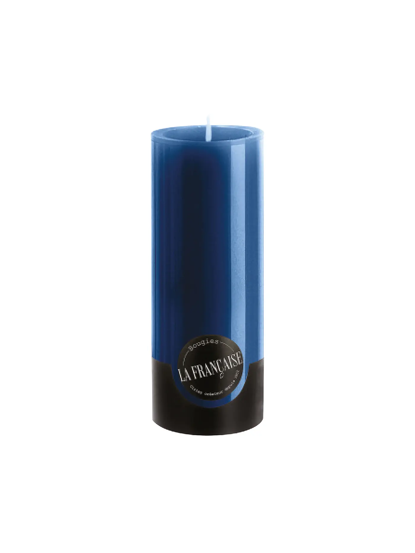 BOUGIES LA FRANCAISE | Stumpenkerze COLORAMA 20x8cm blanc | dunkelblau